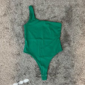 Because of Alice one-shoulder bodysuit